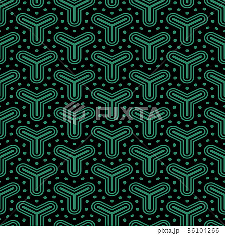 Antique seamless retro green pattern background 36104266