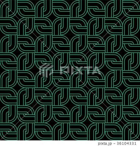 Antique seamless retro green pattern background 36104331