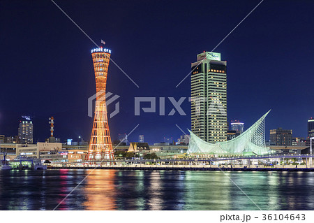 神戸・メリケンパークの夜景 神戸・メリケンパークの夜景 36104643