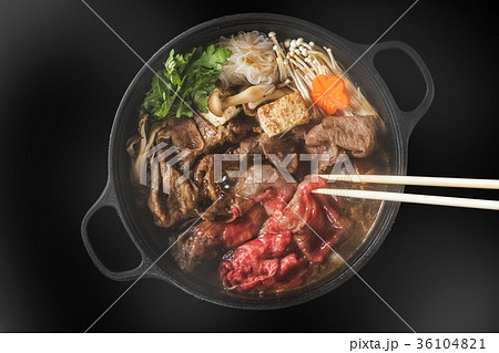 和牛ですきやき Sukiyaki luxury beef in Japan 36104821