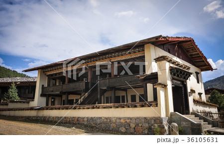 Traditional houses at Tibetan village in China 36105631