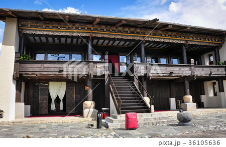 Traditional houses at Tibetan village in China 36105636