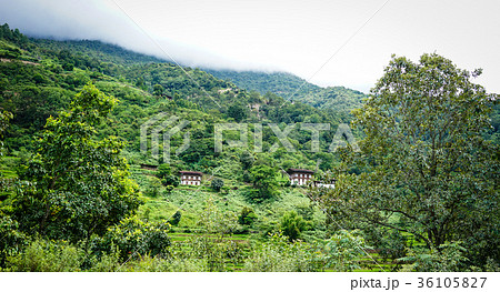 Mountain scenery in Kingdoom of Bhutan Mountain scenery in Kingdoom of Bhutan 36105827