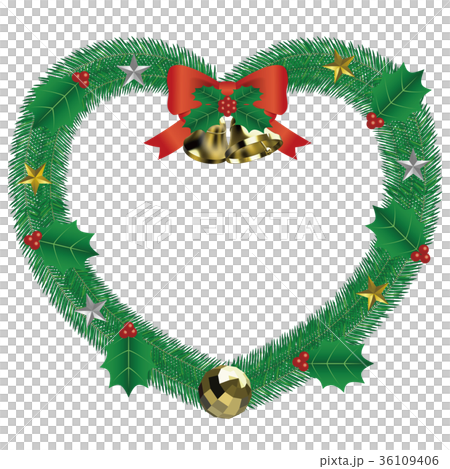 ハートのクリスマスリース ハートのクリスマスリース 36109406