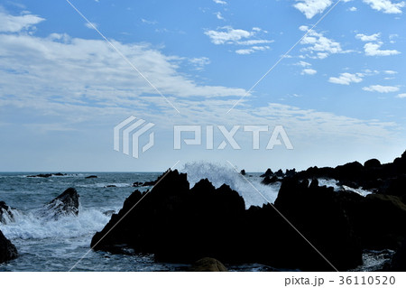 室戸岬の高波 36110520