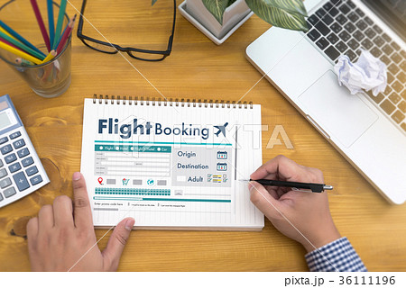GO Flight Booking Air Online Ticket Book Concept GO Flight Booking Air Online Ticket Book Concept 36111196