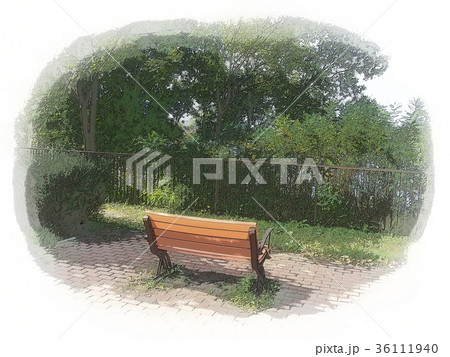 公園のベンチ 公園のベンチ 36111940