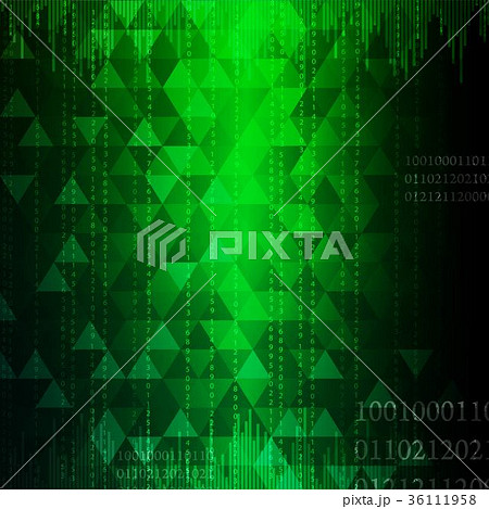 technology abstract in green light effect design 36111958
