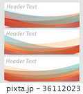 Vector set of abstract colorful wave header banner 36112023