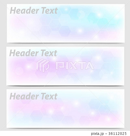 Vector set of abstract pink and blue pastel 36112025