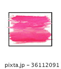 pink water color brush strokes in black frame 36112091