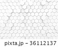 white abstract background hexagons geometric 36112137