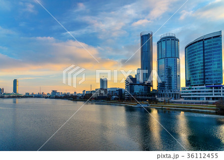 View of Yekaterinburg-City on sunset. Russia 36112455