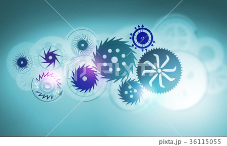 Metal gears and cogwheels Metal gears and cogwheels 36115055