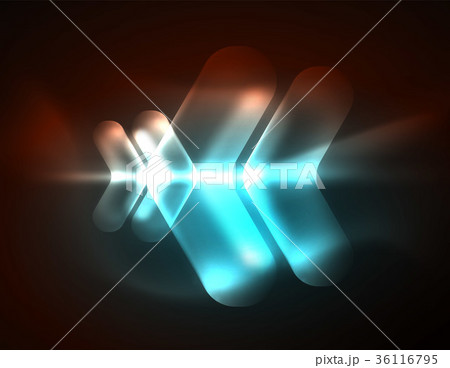 Futuristic neon glowing arrows techno background Futuristic neon glowing arrows techno background 36116795