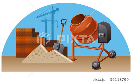 construction work with tools 36118799