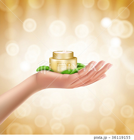 Advertising poster of a moisturizing cosmetic 36119155