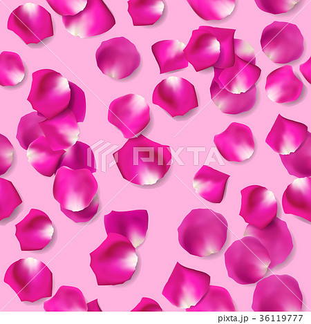 バラ 花びら パターン ピンクのイラスト素材