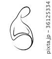 A pregnant woman with a big belly. 36125334