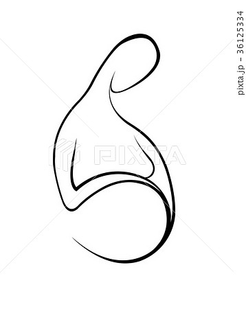 A pregnant woman with a big belly. 36125334