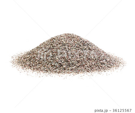 Colorful sand isolated on white. 36125567