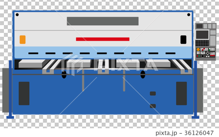 工作機械 板金機械 シャーリングのイラスト素材