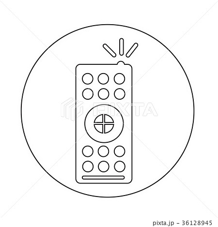 tv remote control icon 36128945