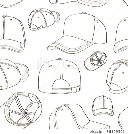 Baseball cap set pattern 36129591