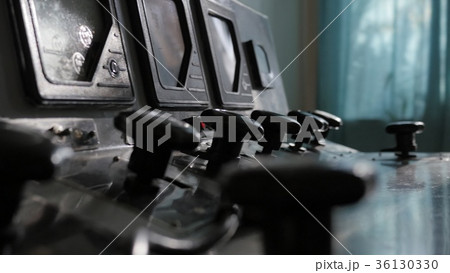 old toggle switches on the panel 36130330