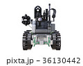 Military robot tank, front view 36130442