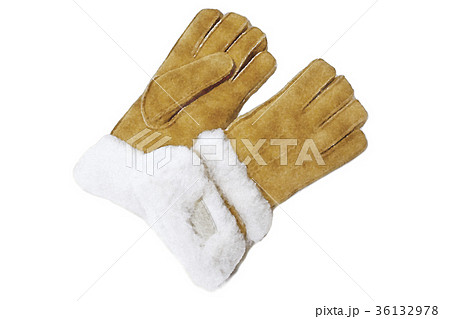 ムートン手袋 水彩画 36132978
