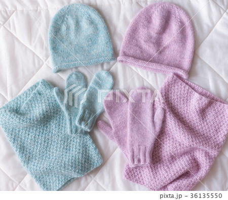 Winter accessory collection. Hat, scarf and 36135550
