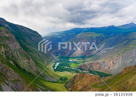 Valley of Chulyshman river. Altai Republic. Russia Valley of Chulyshman river. Altai Republic. Russia 36135936