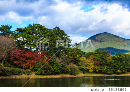 野岳湖の紅葉　長崎県大村市 36138661