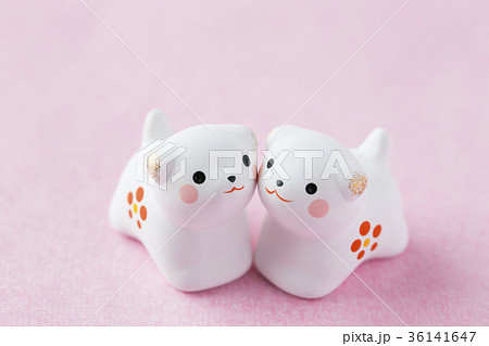 戌年の年賀素材 36141647