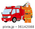 消防士と消防車 36142088