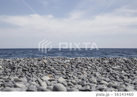 Pebbly beach in Chios Island, Greece Pebbly beach in Chios Island, Greece 36143460