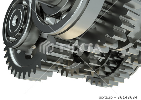Cog gears mechanism concept. 3d illustration Cog gears mechanism concept. 3d illustration 36143634