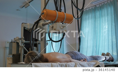 medical doctor make an x-ray. a very old rarity x 36145140