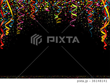 Happy New Year Colorful Confetti Background 36148141