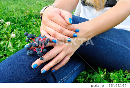 Stylish woman with beautiful manicure. Stylish woman with beautiful manicure. 36148143