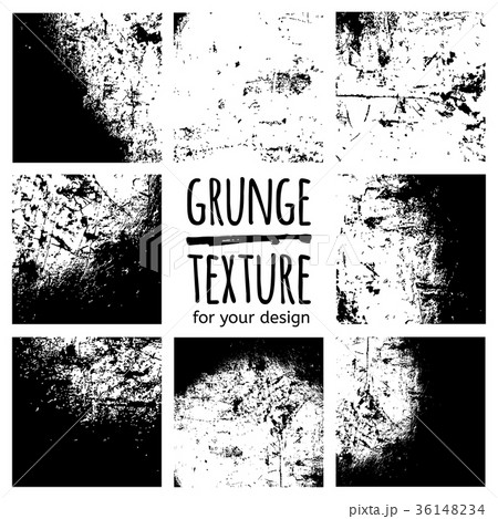 Grunge black textures on white background Grunge black textures on white background 36148234