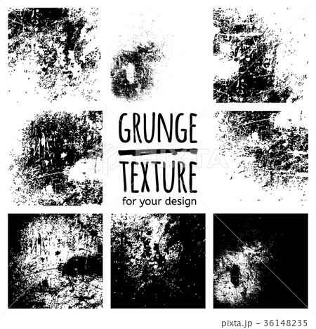 Grunge black textures on white background 36148235