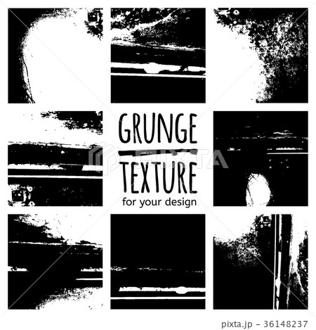 Grunge black textures on white background 36148237