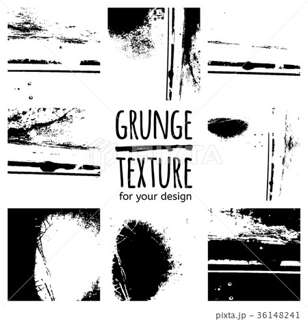 Grunge black textures on white background 36148241