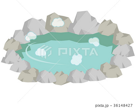 温泉のイラスト素材