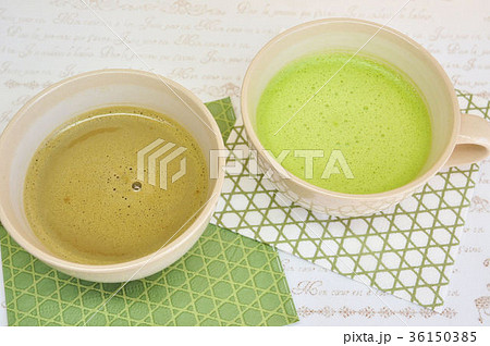 抹茶ラテとほうじ茶ラテ 36150385