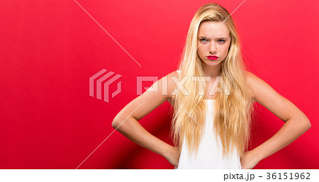 Unhappy young woman 36151962