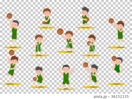 籃球各種動作 36152135