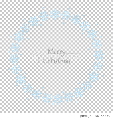 Christmas wreath of snowflake 36153439